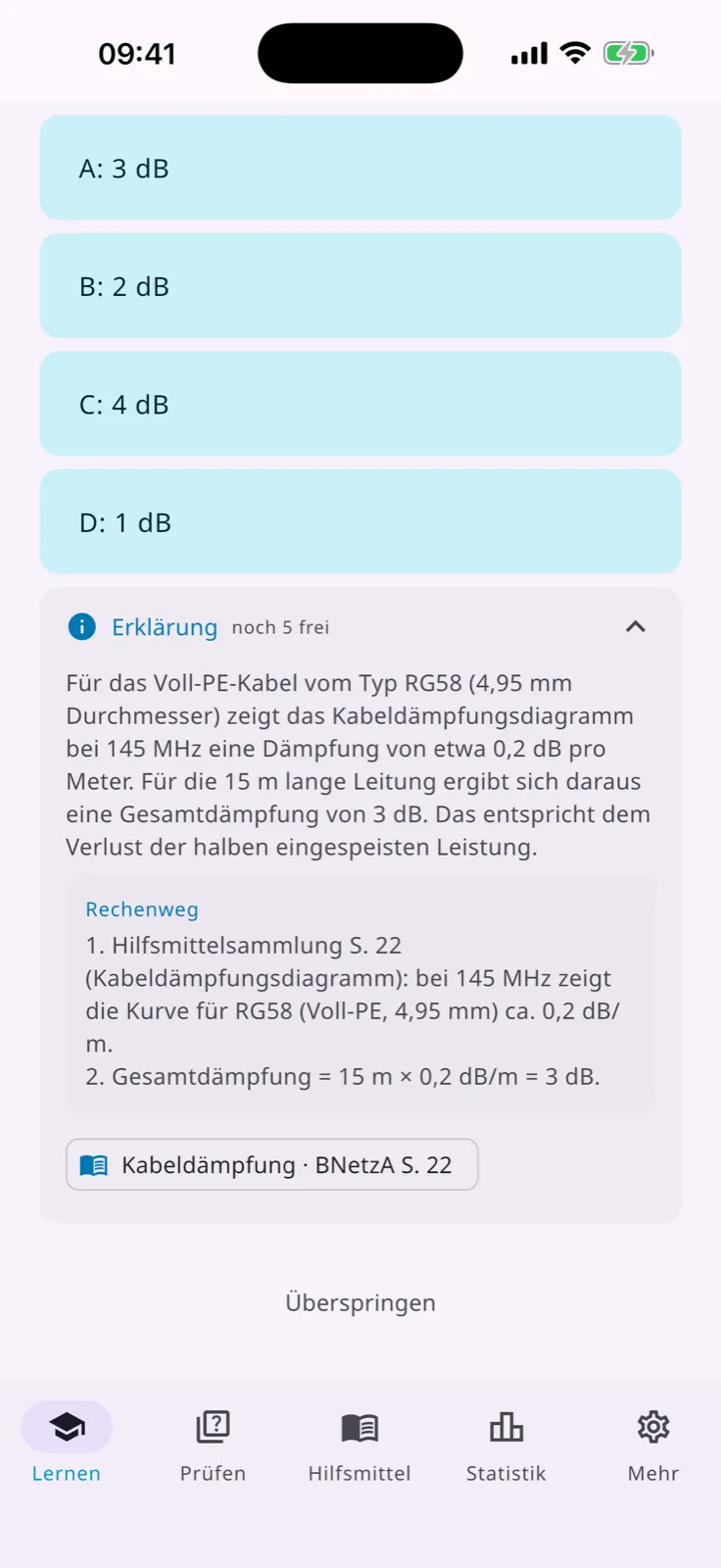 Worked explanation