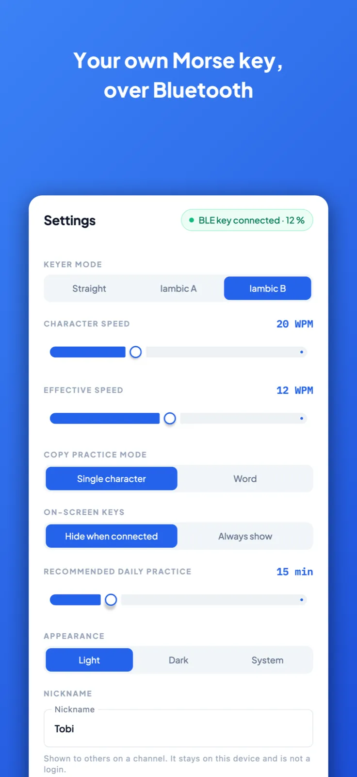 Connecting the ble-key