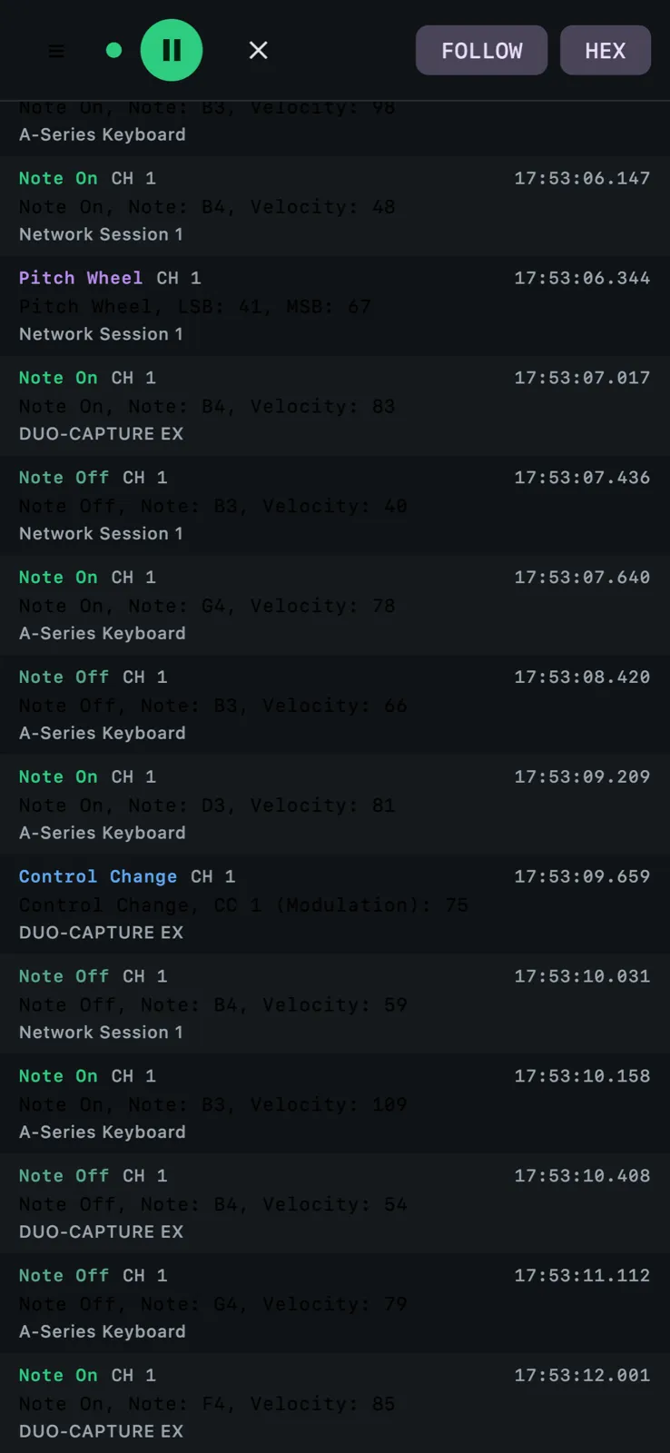 The event monitor